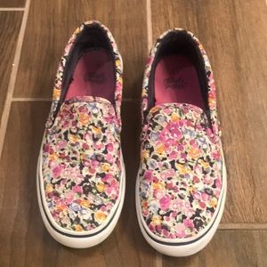Cute Floral Slip Ons